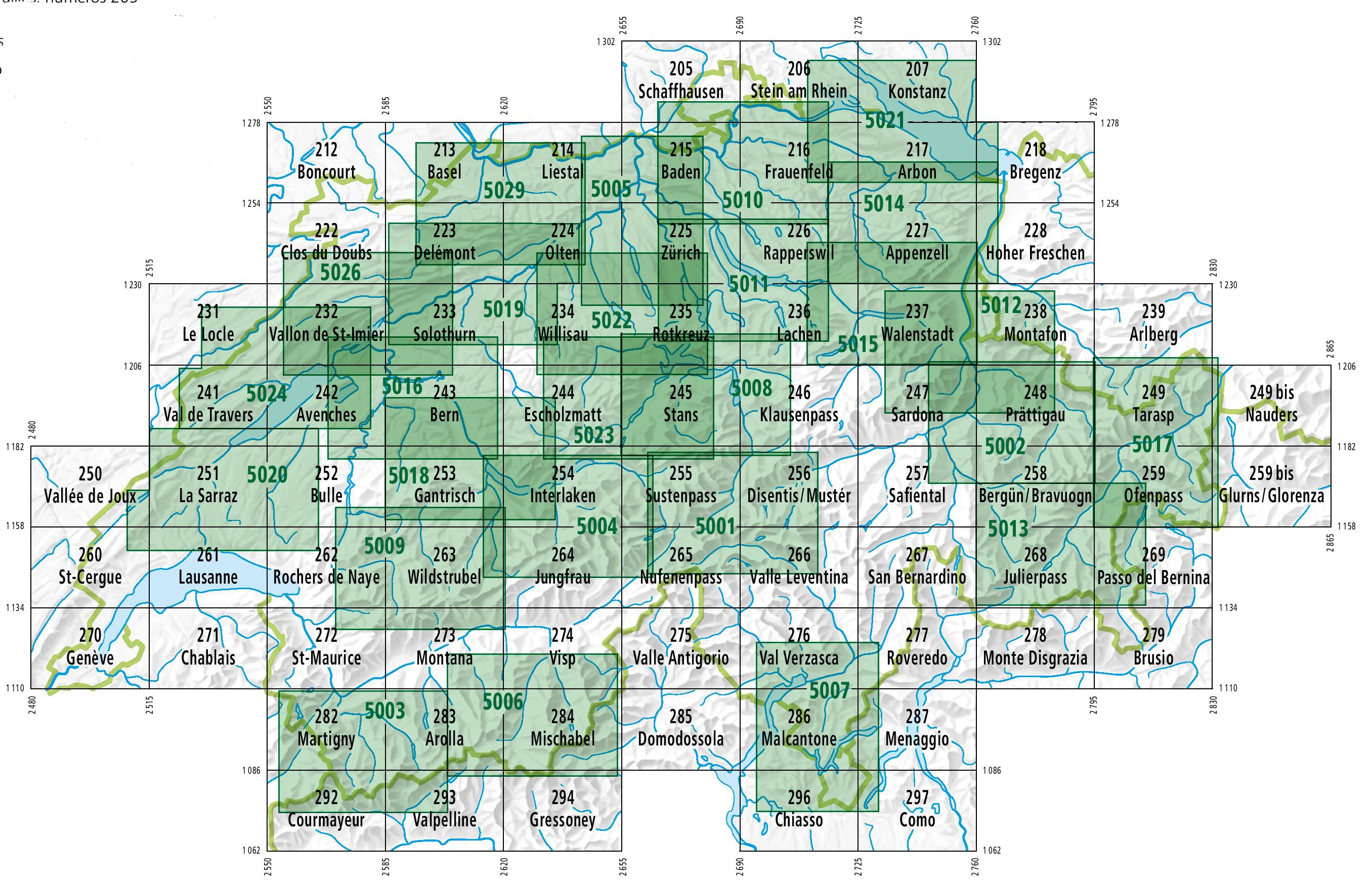 Topografische kaarten Zwitserland Reisboekwinkel De Zwerver